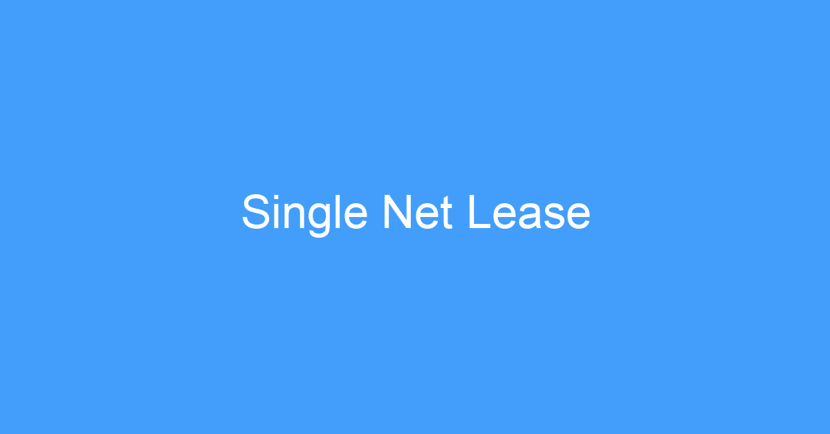 Single Net Lease
